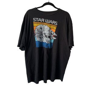 Star Wars Millennium Falcon Men's T-shirt Size 2XL Black
